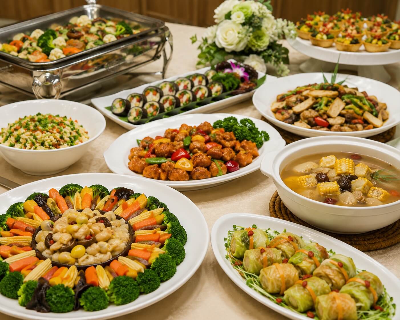蔬食桌菜外燴